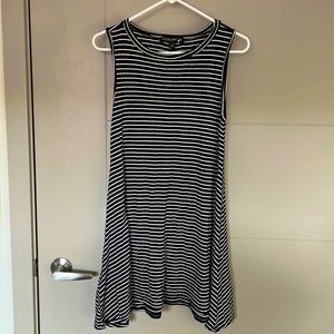 Black and White Striped Dress